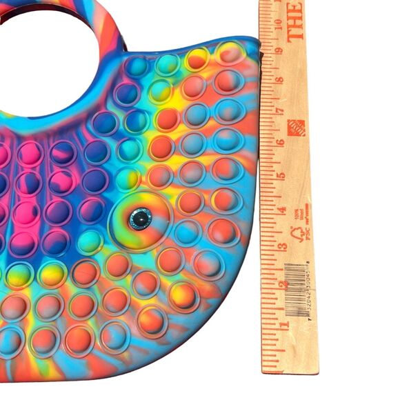 Rainbow Fidget Fashion Bag Fidget Purse Tote Bubble Pop handbag Alexis Greenberg - Picture 5 of 10